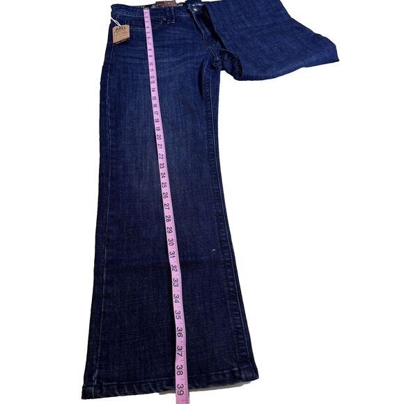 T.K. Axel Men's Slim Boot Cut Stretch 7 Pocket Denim Jean Dark 32x30 NWT - Picture 15 of 16